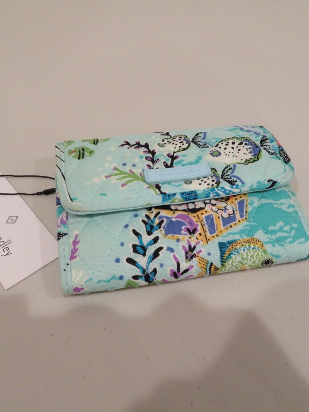 Vera Bradley Antilles Treasure RFID Euro Wallet